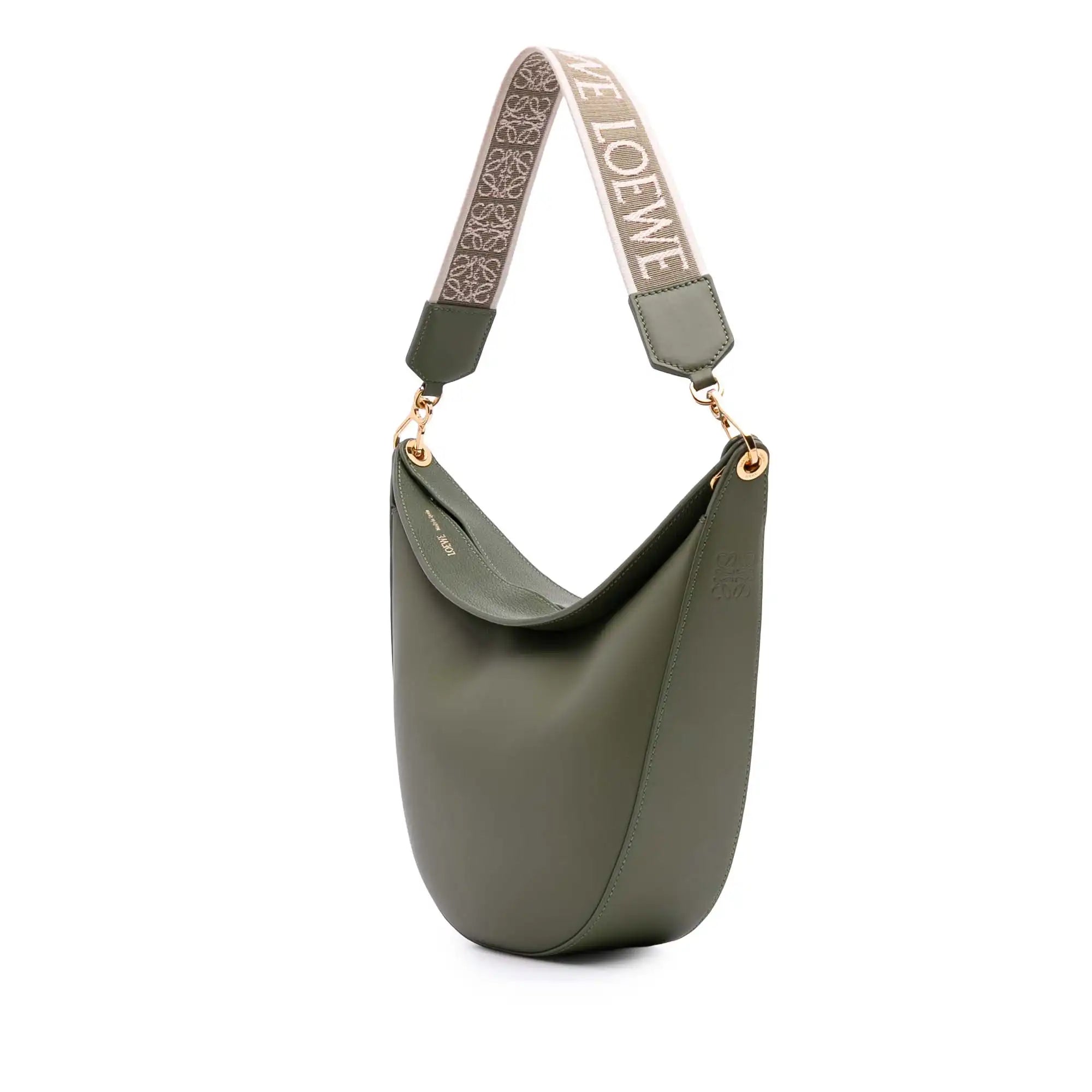 Loewe Luna Hobo Small Green Leather