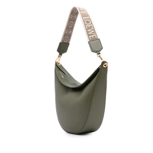 Loewe Luna Hobo Small Green Leather