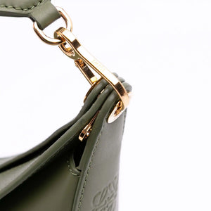 Loewe Luna Hobo Small Green Leather