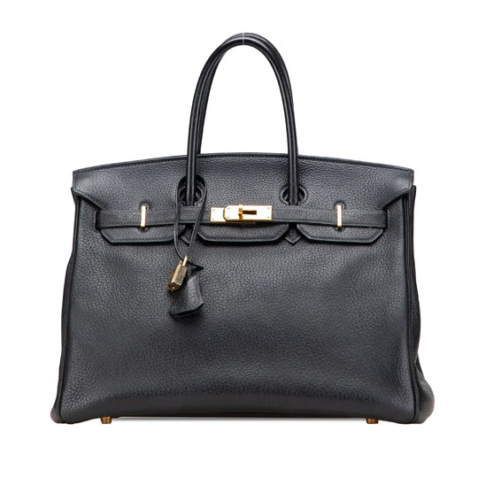 Hermès Birkin Retorune 35 Black Togo Gold