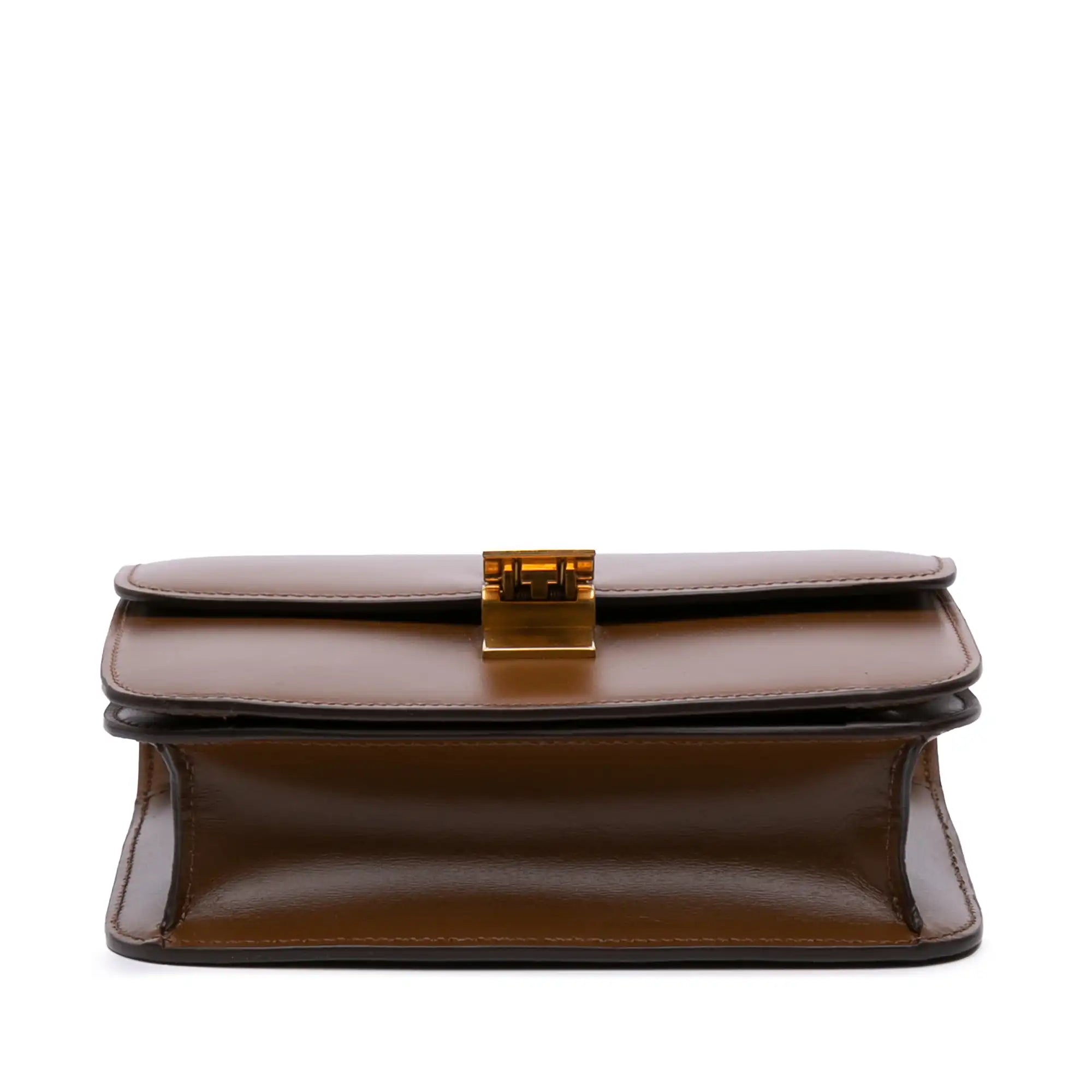 Celine Classic Box Medium Brown Calfskin