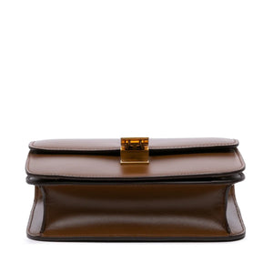 Celine Classic Box Medium Brown Calfskin