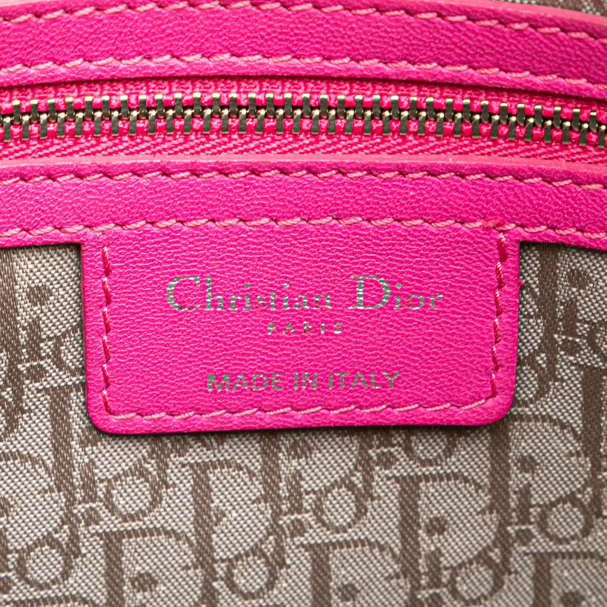 Dior Lady Dior Large Pink Cannage Lambskin