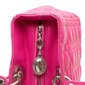 Dior Lady Dior Large Pink Cannage Lambskin