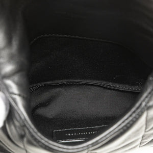 Yves Saint Laurent LouLou Puffer Clutch Small Black Lambskin