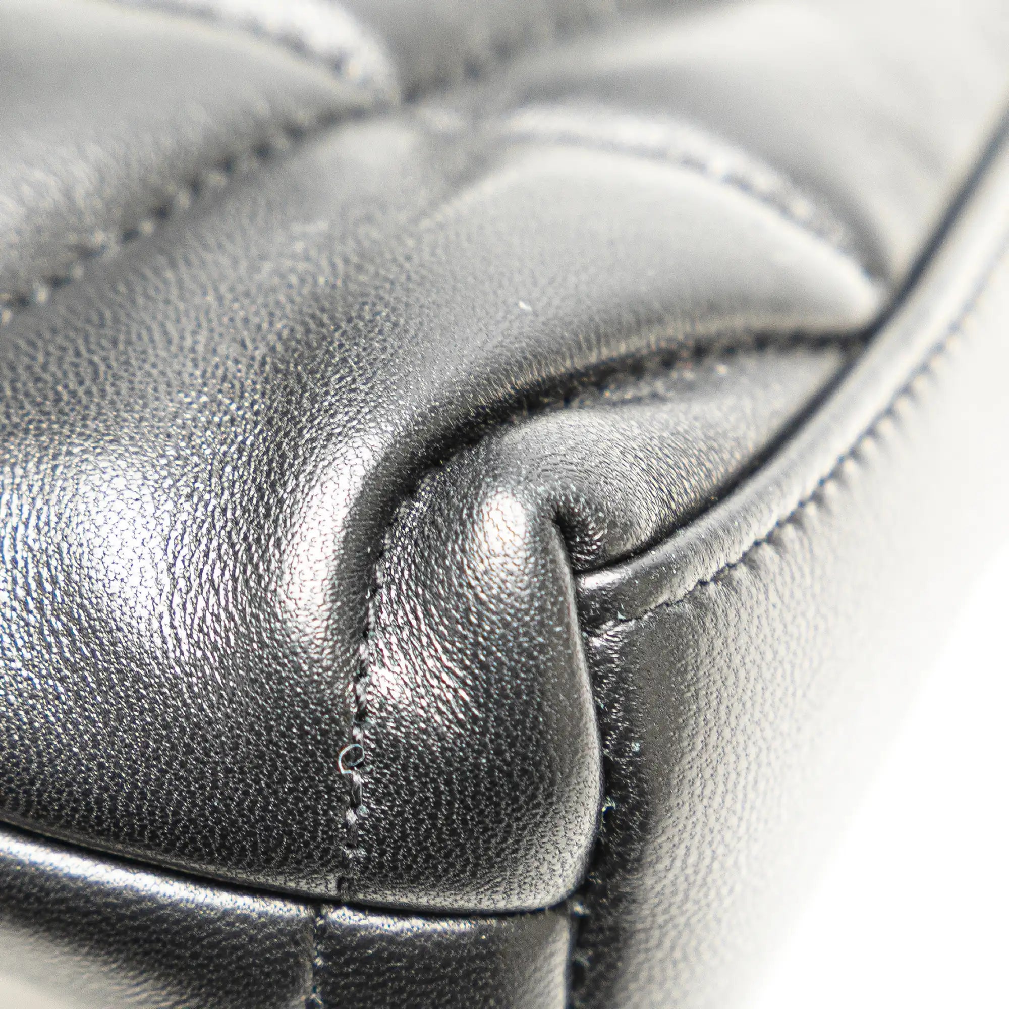 Yves Saint Laurent LouLou Puffer Clutch Small Black Lambskin