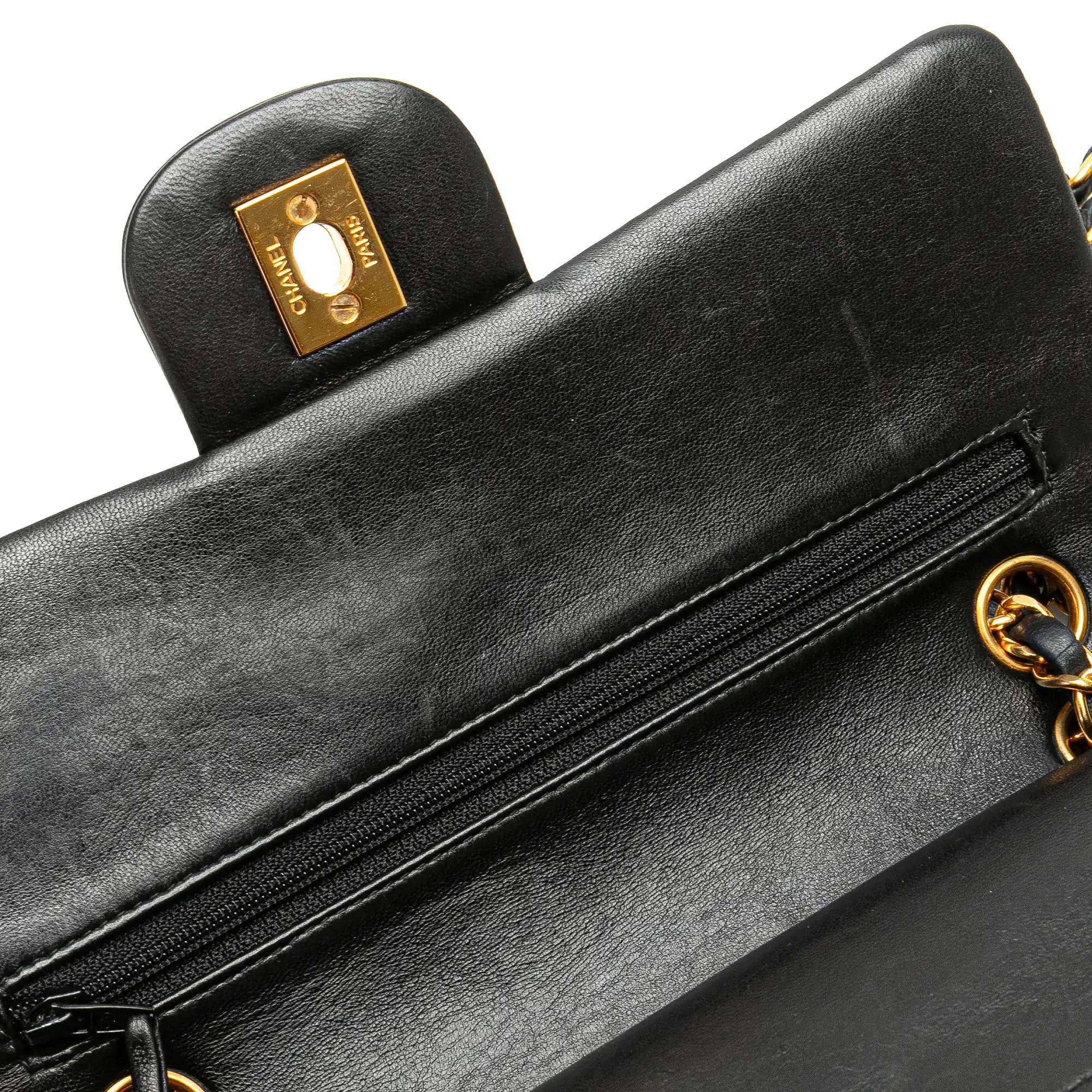 Chanel Classic Double Flap Small Black Lambskin Gold