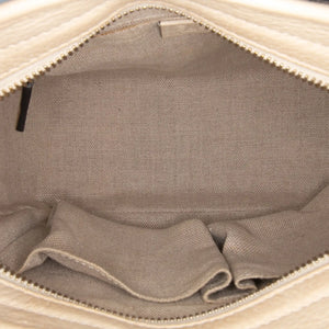 Gucci Bree Small GG Canvas Beige Leather