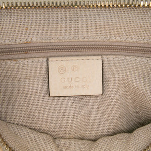 Gucci Bree Small GG Canvas Beige Leather