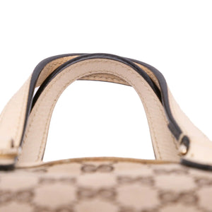Gucci Bree Small GG Canvas Beige Leather
