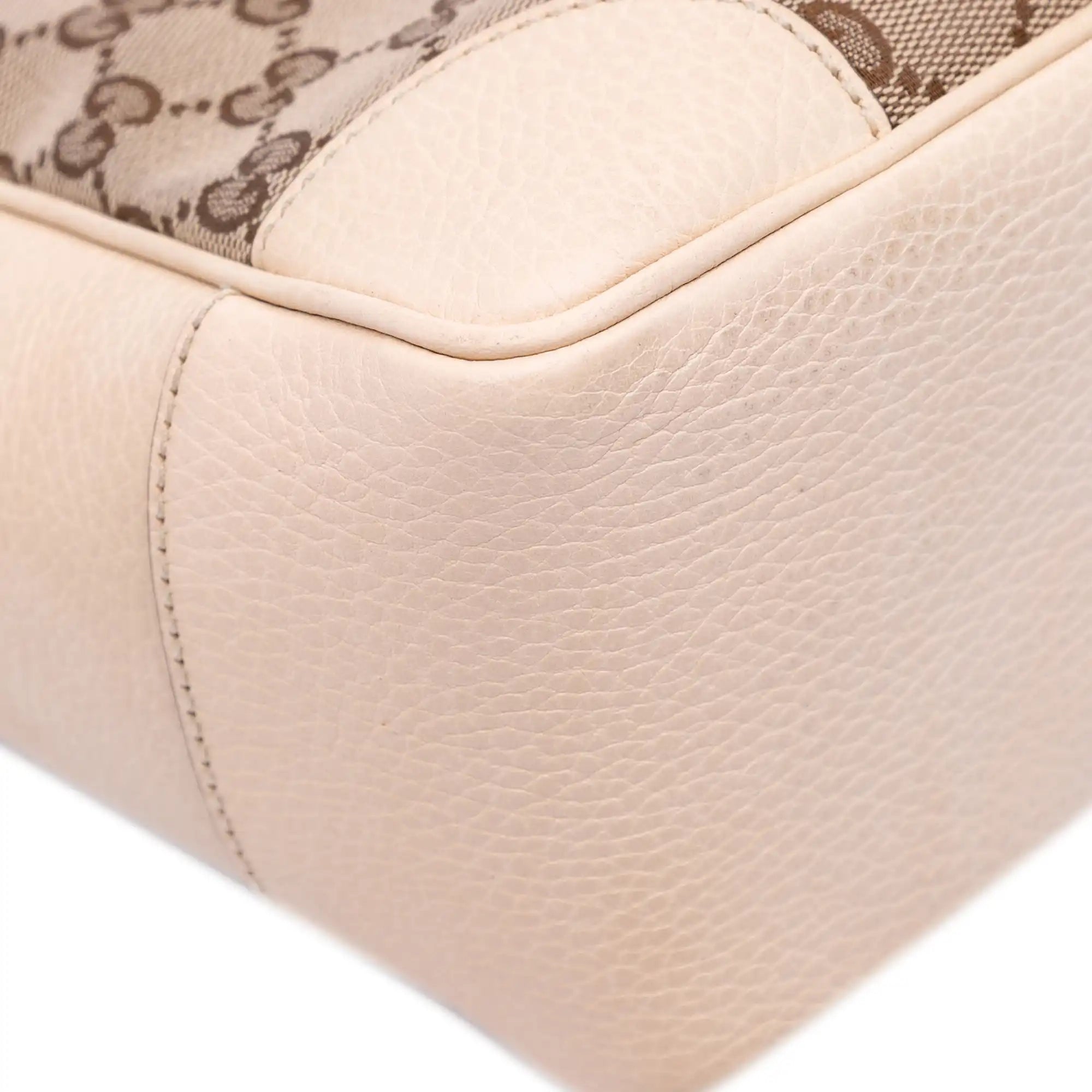 Gucci Bree Small GG Canvas Beige Leather