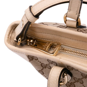 Gucci Bree Small GG Canvas Beige Leather
