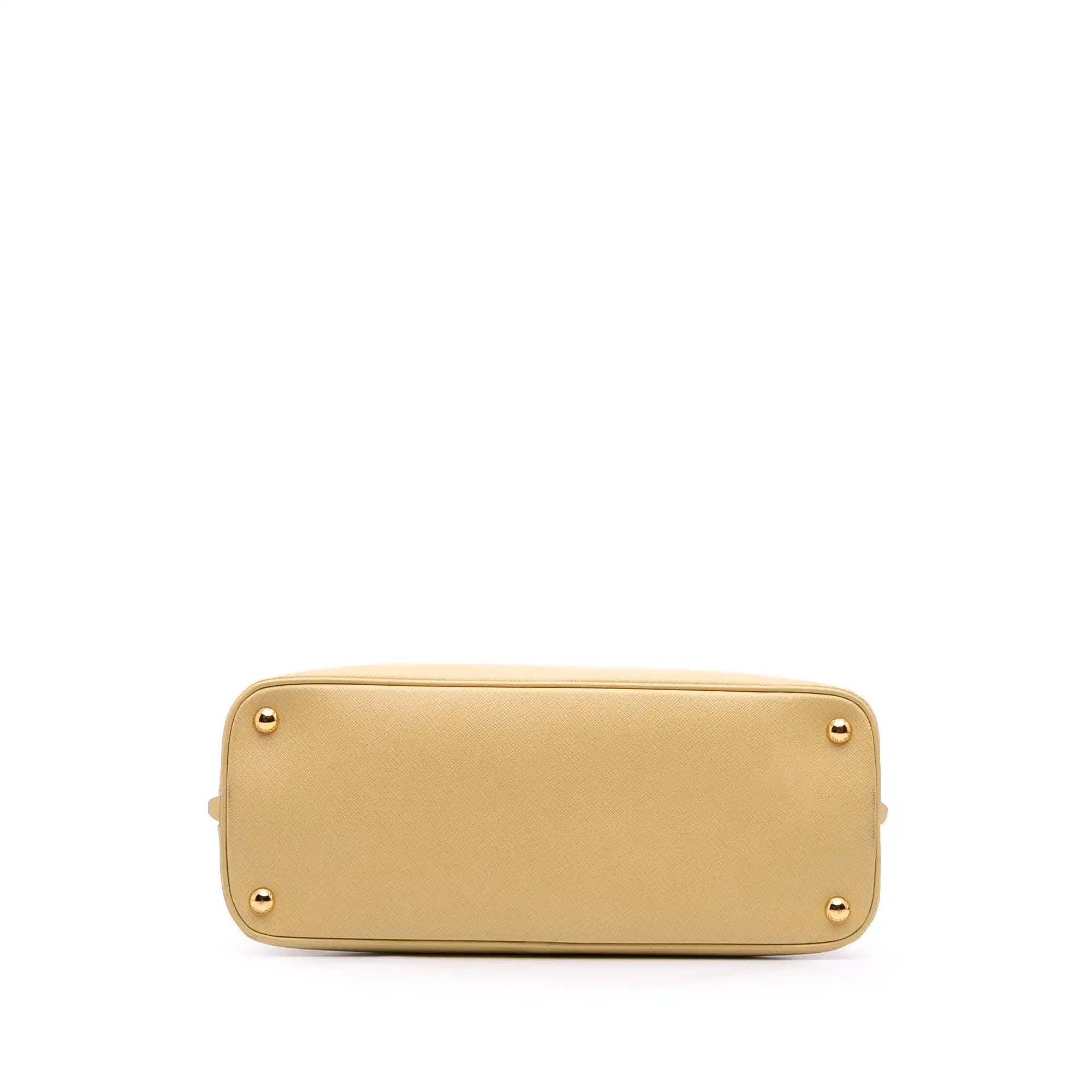 Prada Promenade Medium Yellow Saffiano Lux