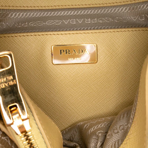 Prada Promenade Medium Yellow Saffiano Lux