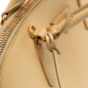 Prada Promenade Medium Yellow Saffiano Lux