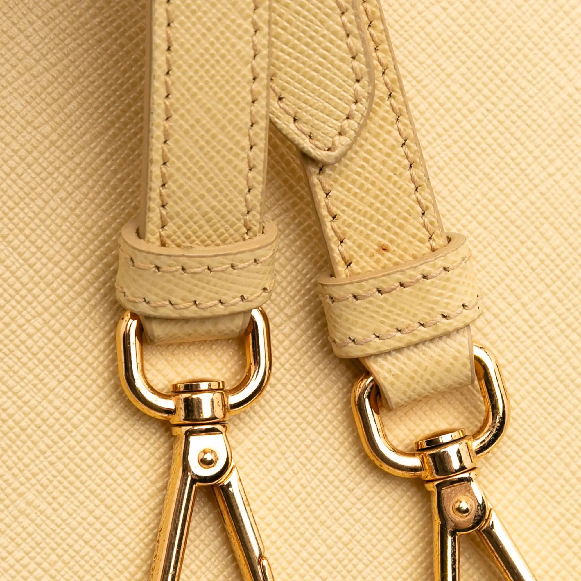 Prada Promenade Medium Yellow Saffiano Lux