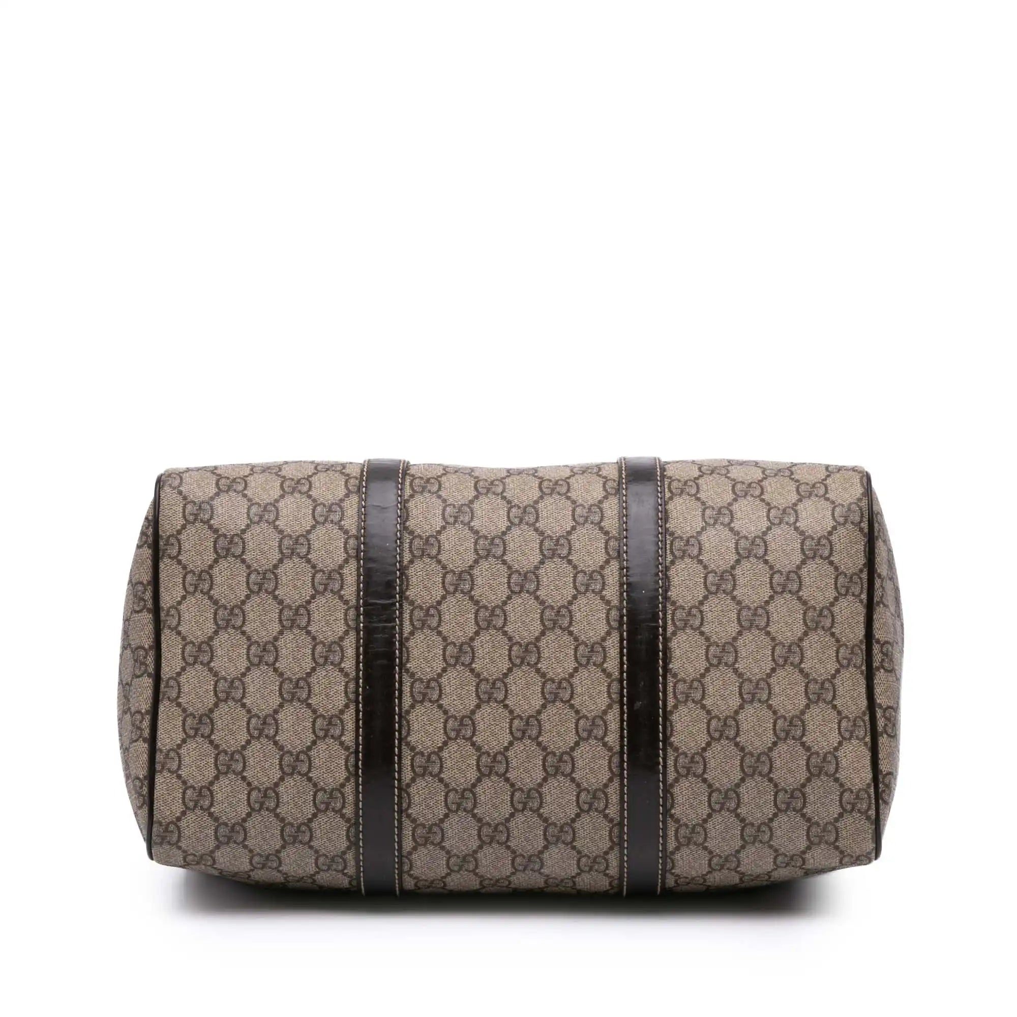 Gucci Joy Boston Bag Brown GG Supreme Canvas