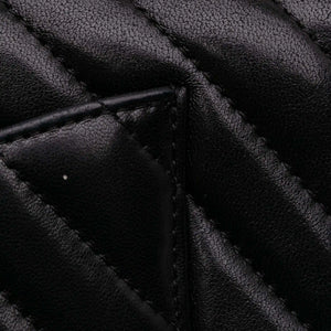 Chanel Classic Single Flap Mini Rectangular Black Chevron Lambskin Gold