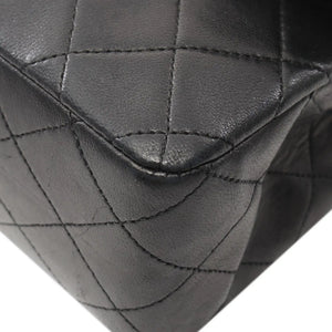 Chanel Classic Double Flap Medium Black Lambskin Gold