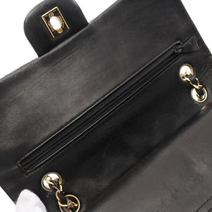 Chanel Classic Double Flap Medium Black Lambskin Gold