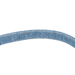 Chanel Mood Flap Mini Rectangular Blue Denim Gold