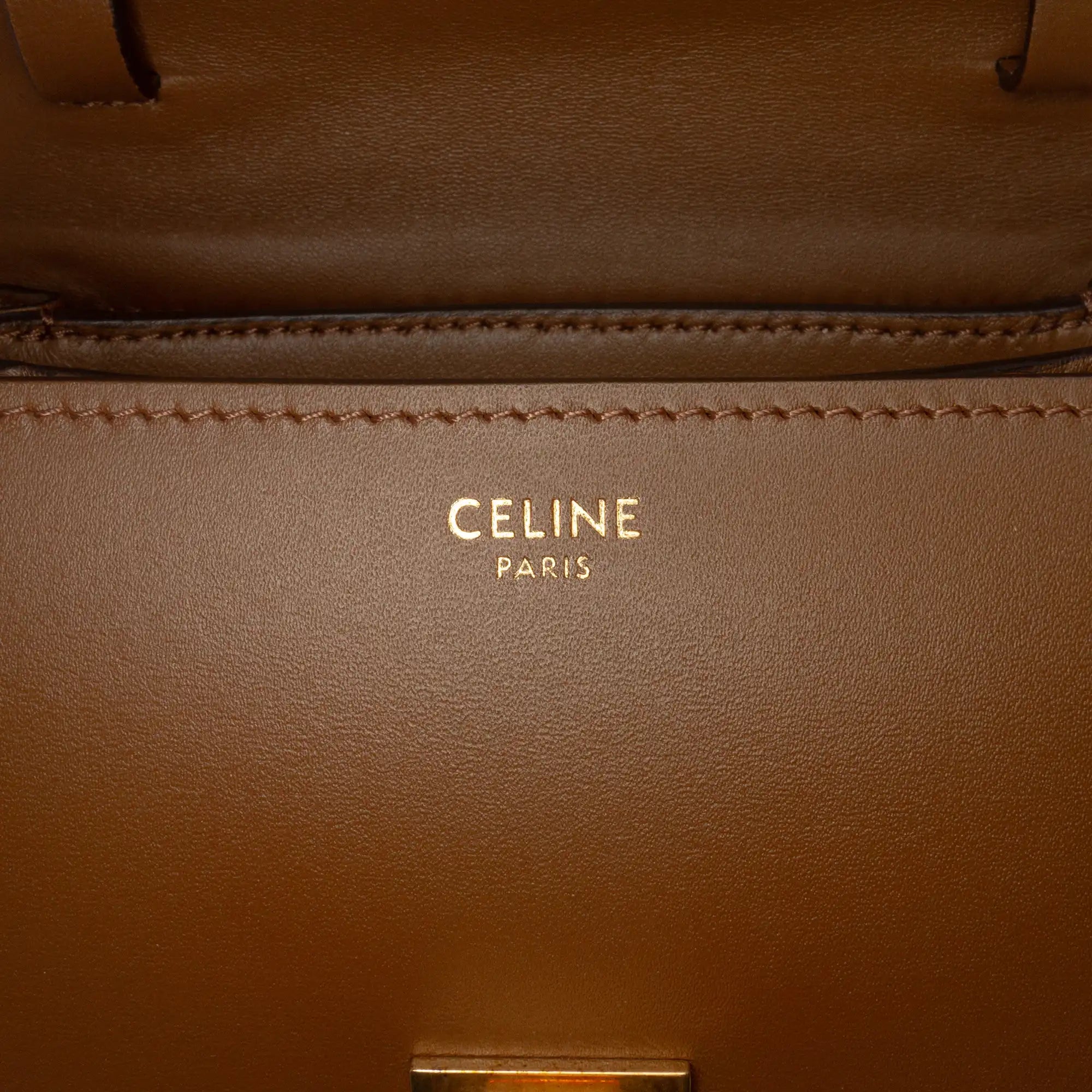 Celine Classic Box Small Brown Calfskin