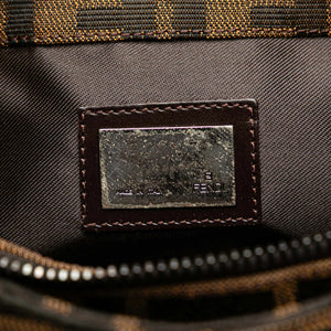 Fendi Shoulder Bag Brown Zucca Canvas