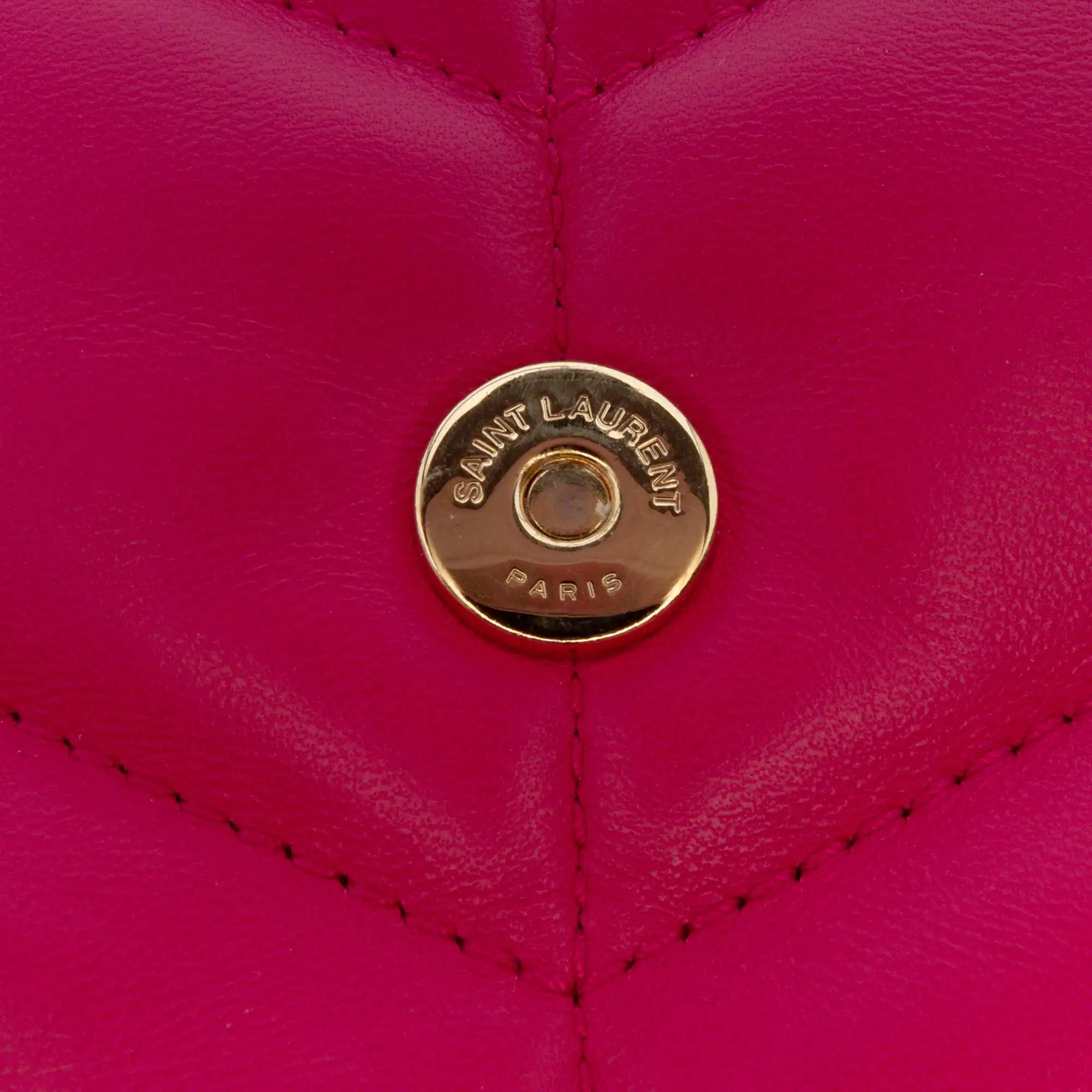 Yves Saint Laurent LouLou Puffer Toy Pink Lambskin