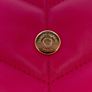 Yves Saint Laurent LouLou Puffer Toy Pink Lambskin