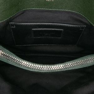 Yves Saint Laurent College Top Handle Bag Medium Green