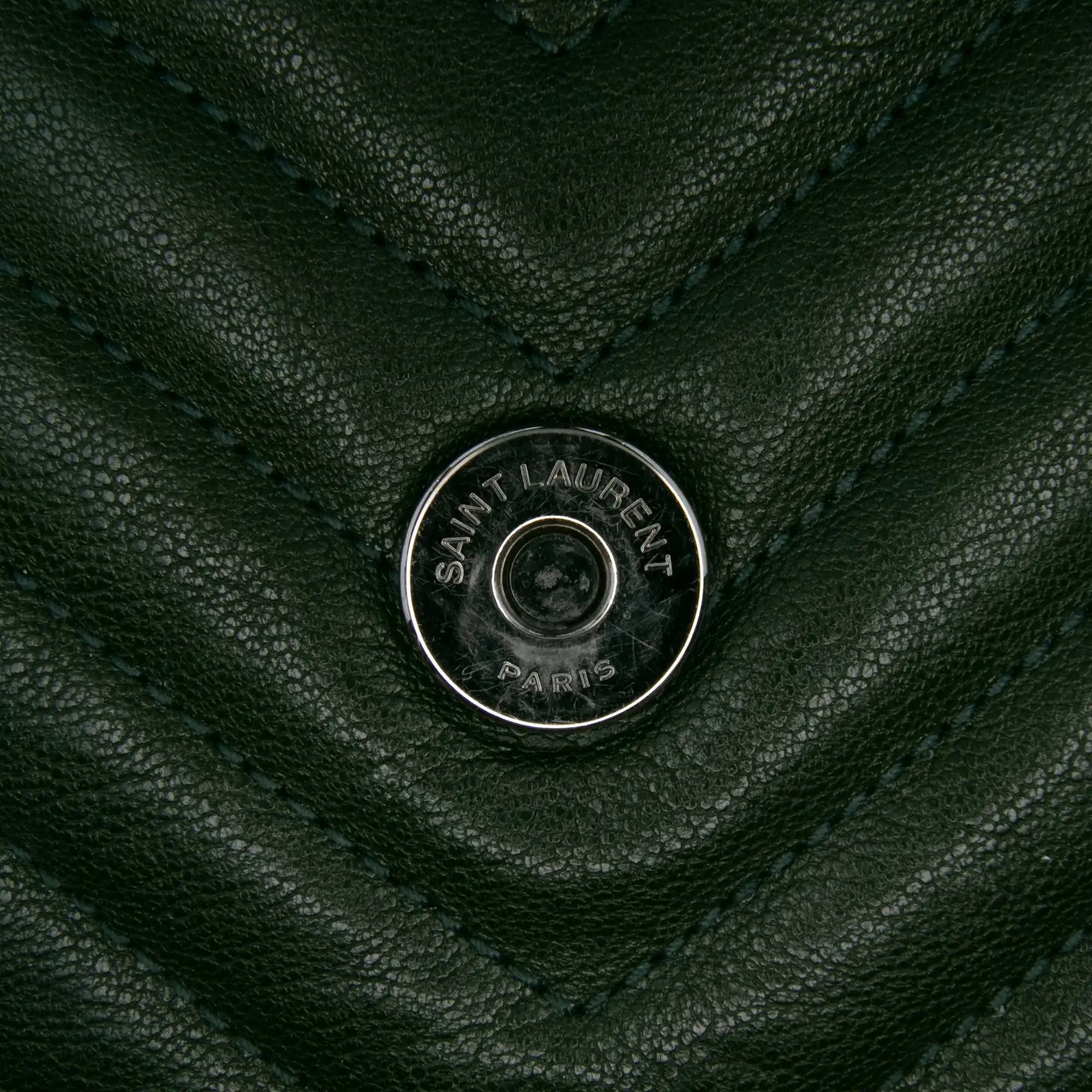 Yves Saint Laurent College Top Handle Bag Medium Green