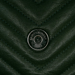 Yves Saint Laurent College Top Handle Bag Medium Green