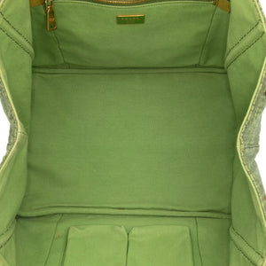 Prada Canapa Tote Bag Large Green Canvas