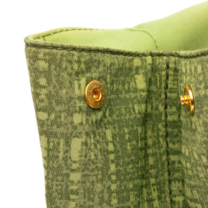 Prada Canapa Tote Bag Large Green Canvas