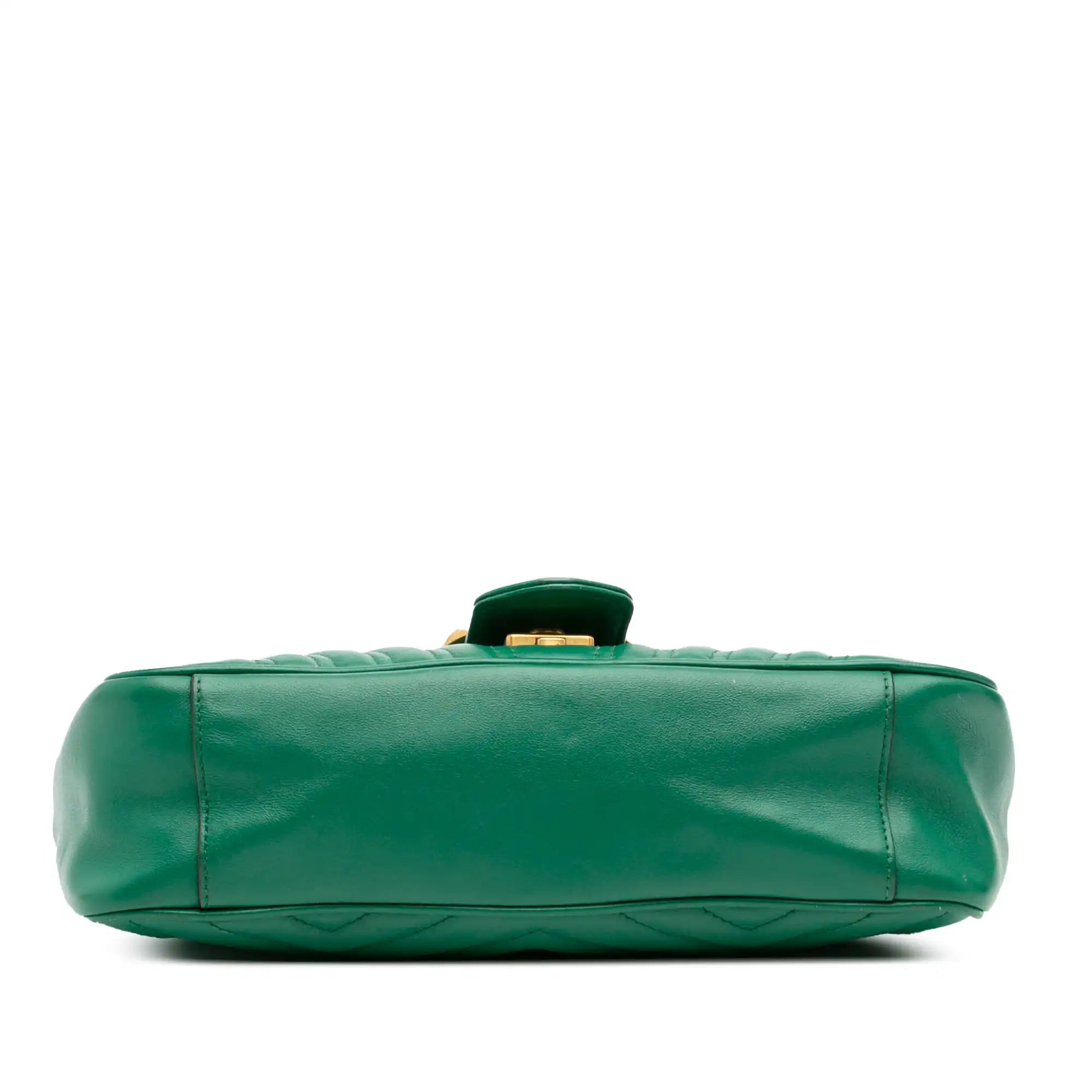 Gucci GG Marmont Medium Green Matelassé
