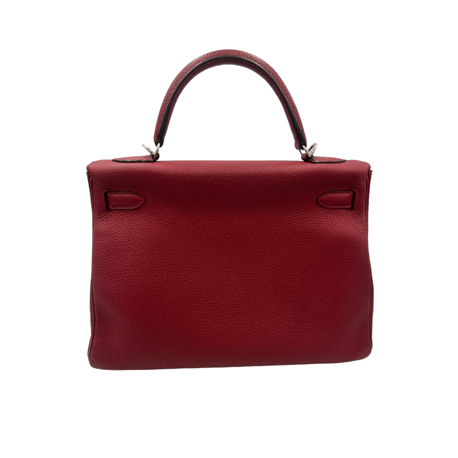 Hermès Kelly 32 Red Box Calfskin Gold