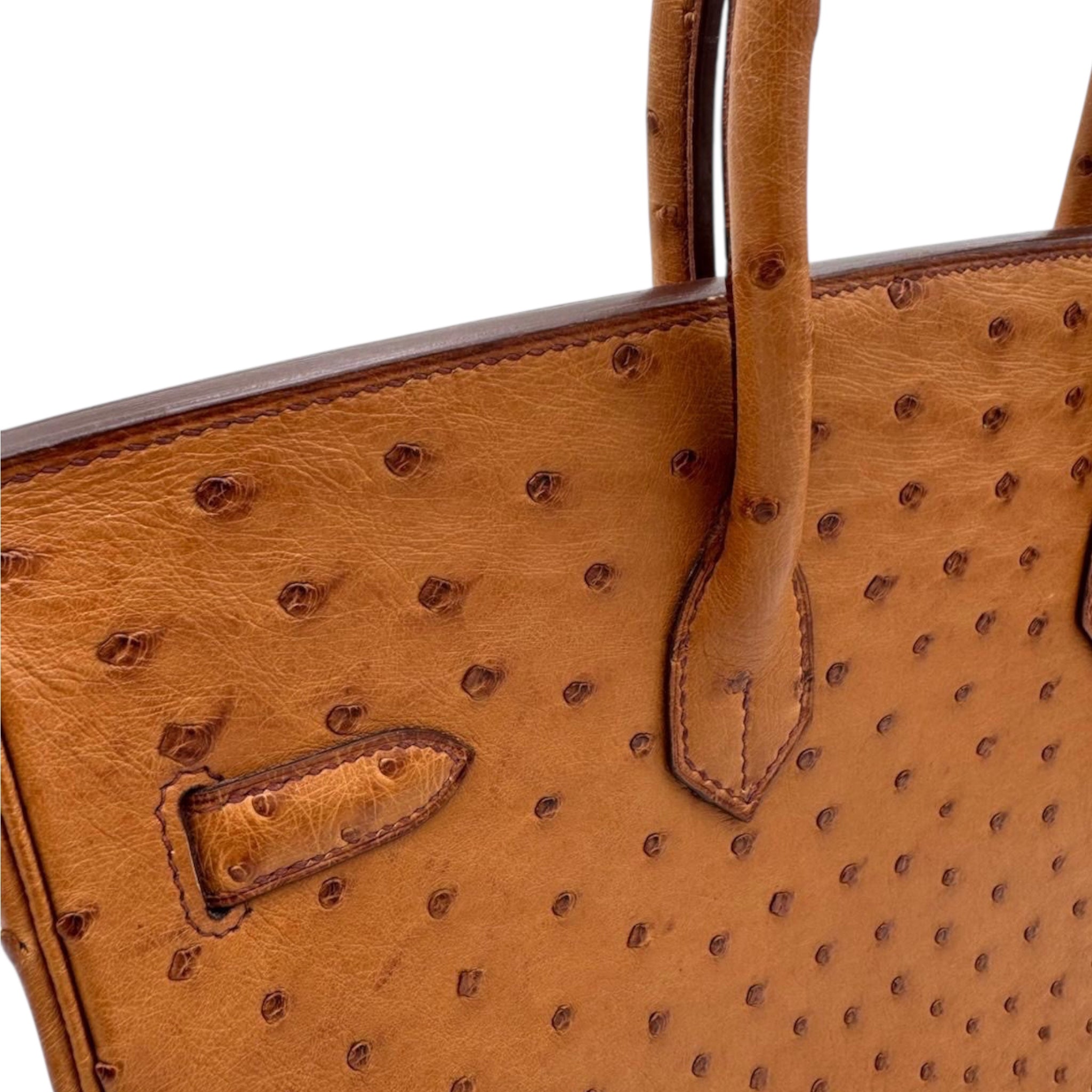 Hermès Birkin 35 Ostrich Cognac Gold