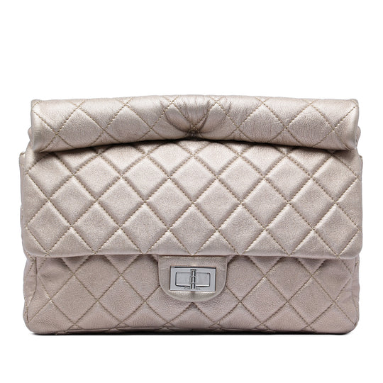 Chanel Reissue 2.55 Roll Clutch Large Gold Calfskin