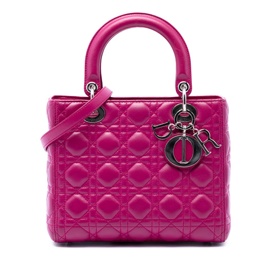 Dior Lady Dior Medium Pink Lambskin