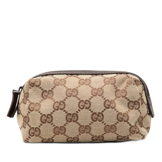 Gucci Balthus Cosmetic Pouch Beige GG Canvas