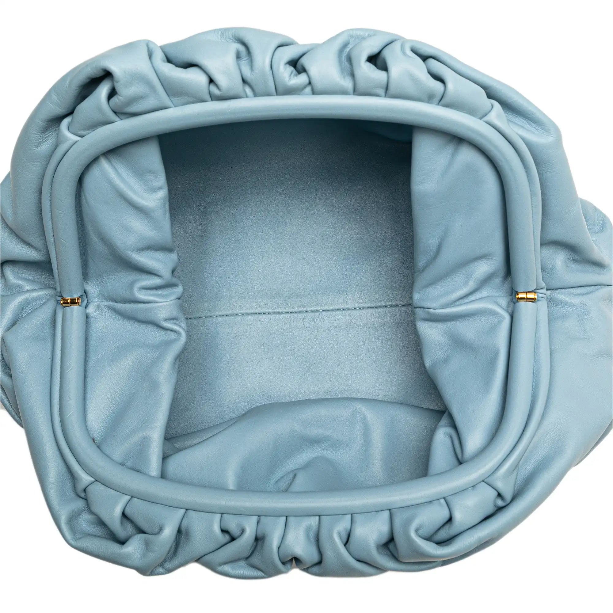 Bottega Veneta The Pouch Clutch Light Blue