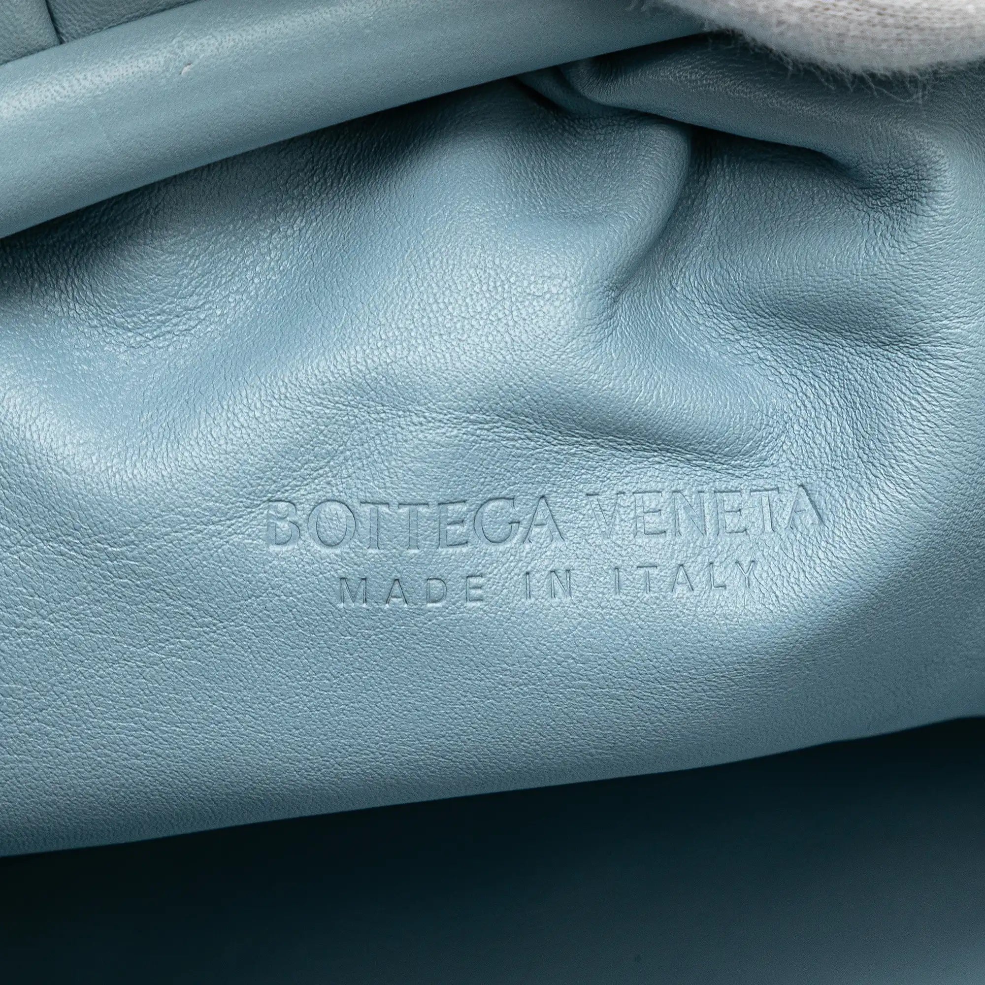 Bottega Veneta The Pouch Clutch Light Blue