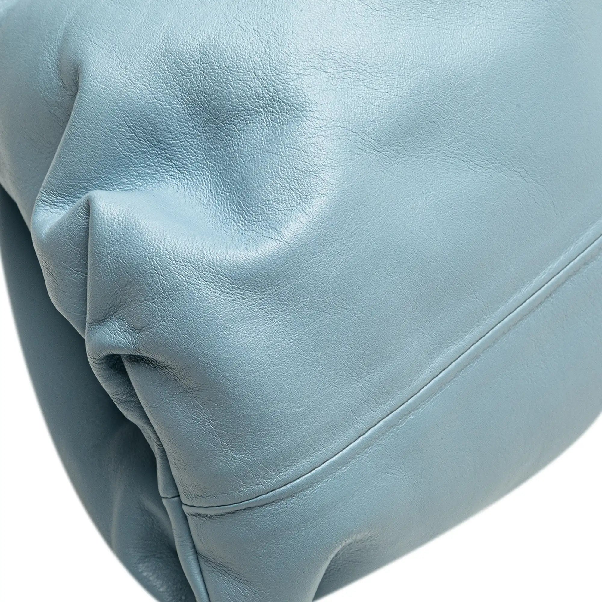 Bottega Veneta The Pouch Clutch Light Blue