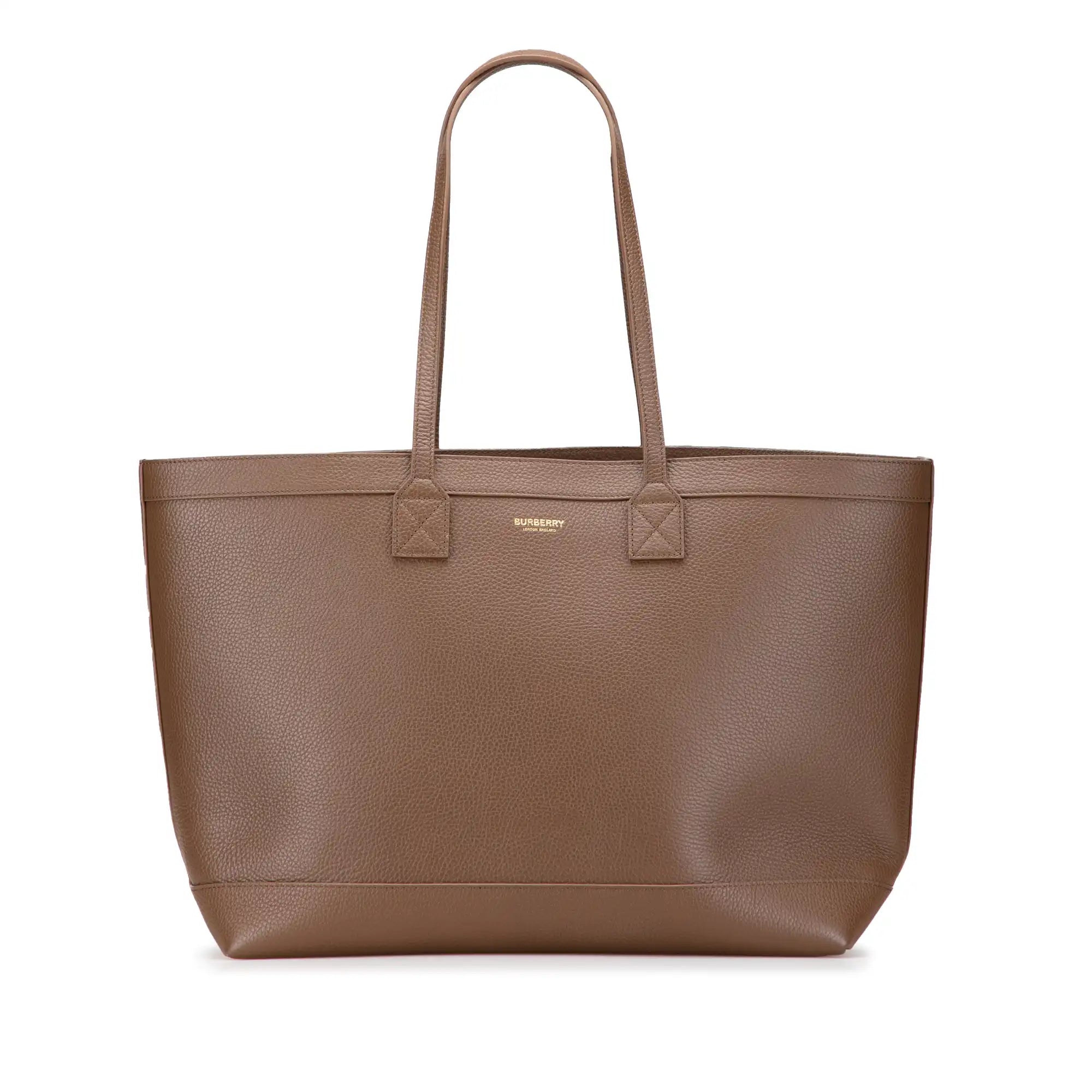 Burberry London Tote Medium Grained Calfskin
