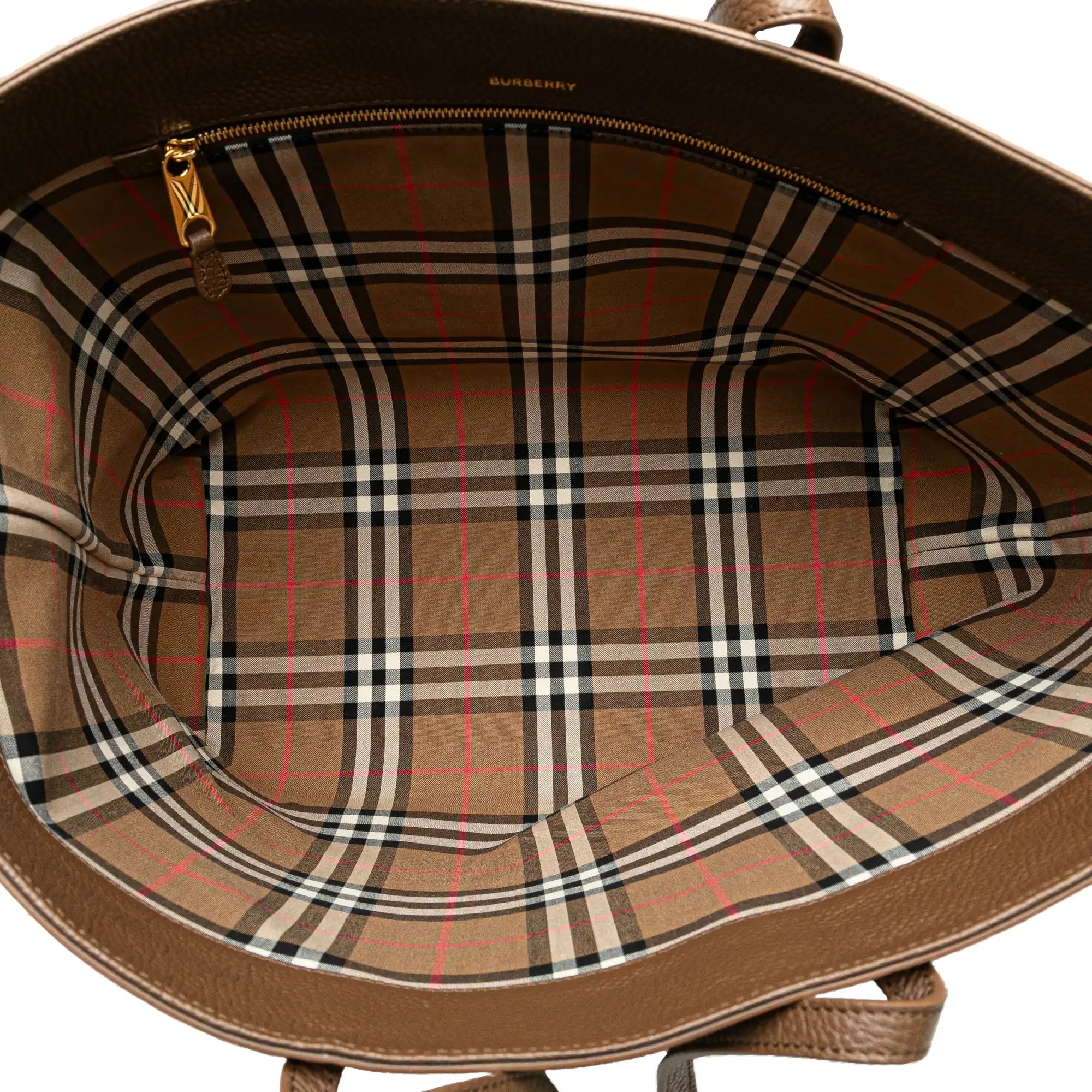 Burberry London Tote Medium Grained Calfskin