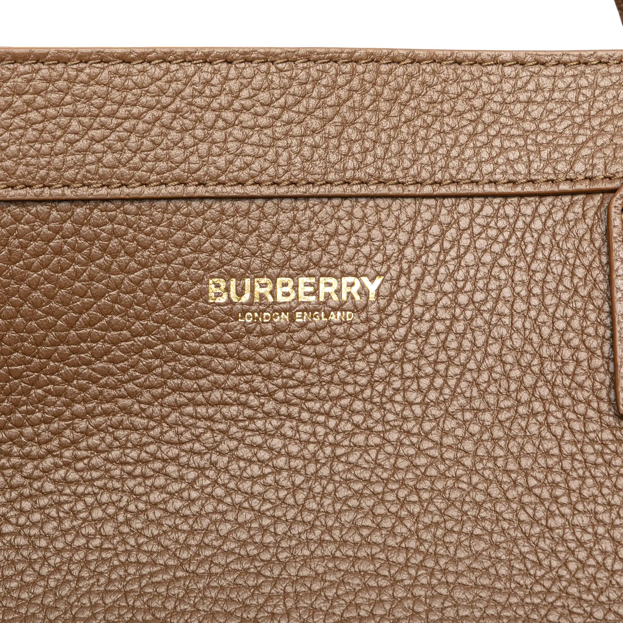 Burberry London Tote Medium Grained Calfskin