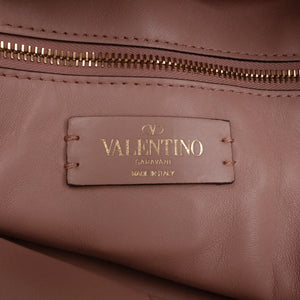 Valentino Roman Hobo Bag Brown Stud Leather