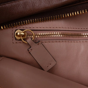 Valentino Roman Hobo Bag Brown Stud Leather