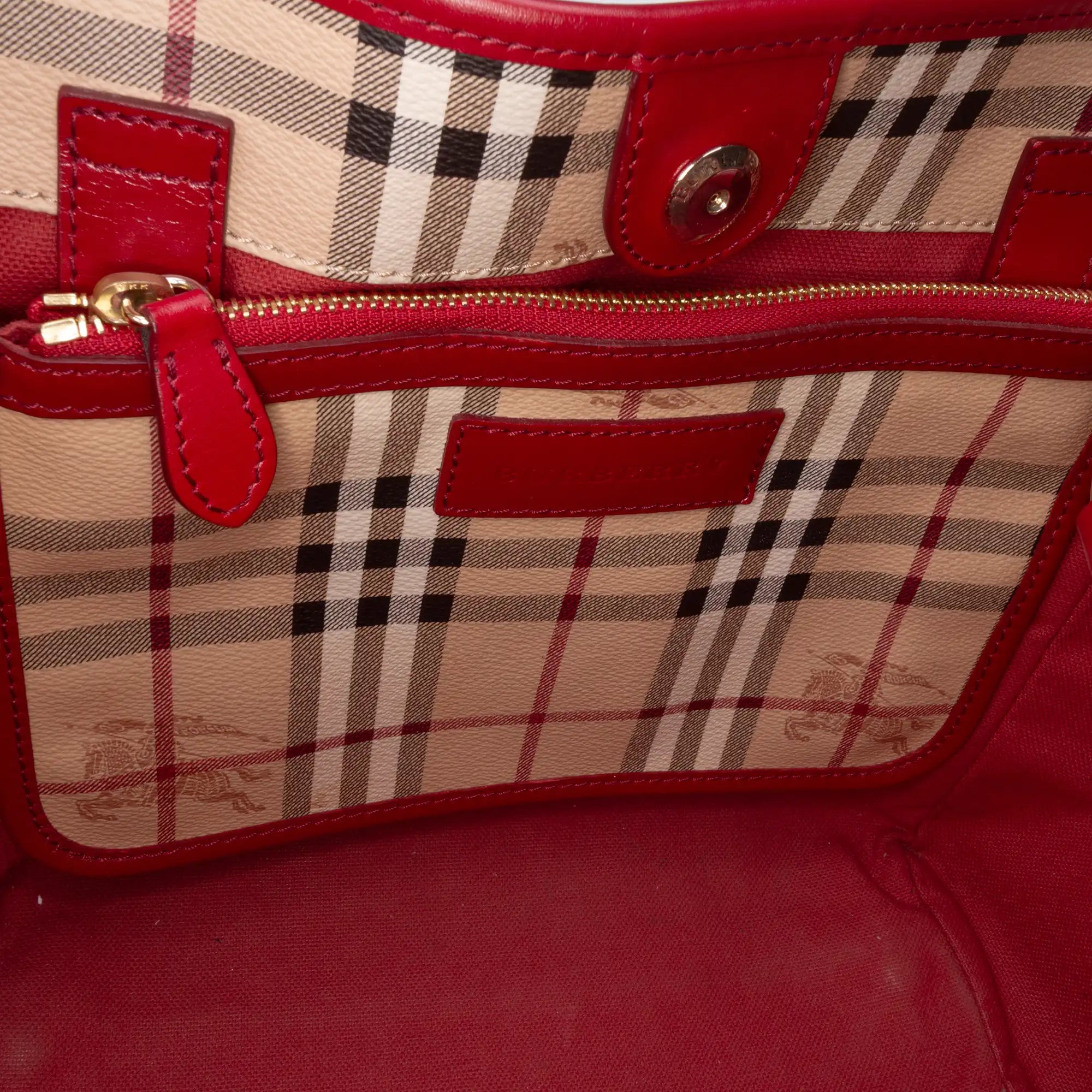 Burberry Haymarket Controlla Canterbury Tote