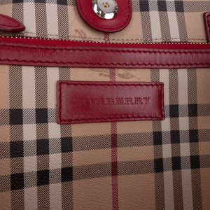 Burberry Haymarket Controlla Canterbury Tote
